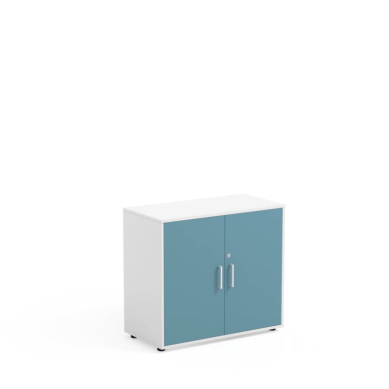 ADA - Cabinet Maple White with 2 inner compartments and 2 doors blue glaciar with lock and key