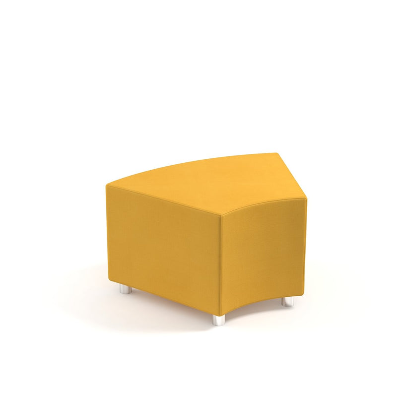 ANGLE - Angle-shaped sofa. Wooden structure. Foam PVC leather. Ochre