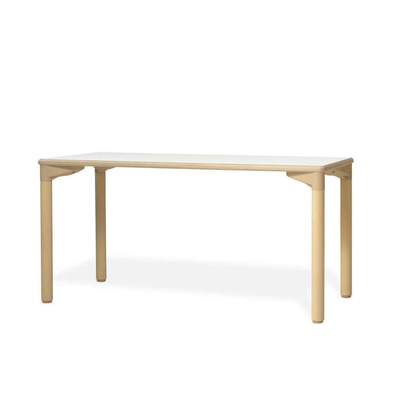 ELDER - Infantil rectangular table 120x60cm PLYWOOD tabletop WHITE - T2