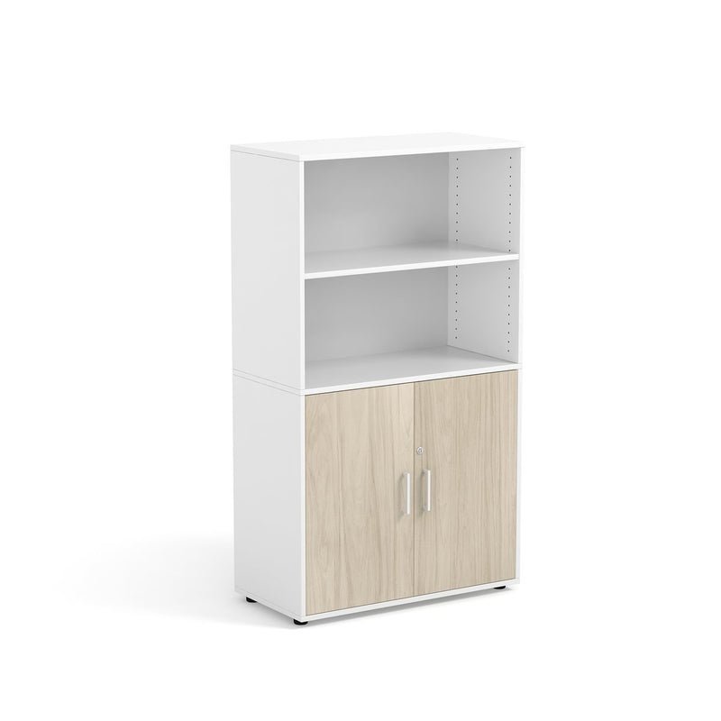 FLORA - Cabinet with 2 upper, 2 inner compartments and 2 doors navy blue with lock