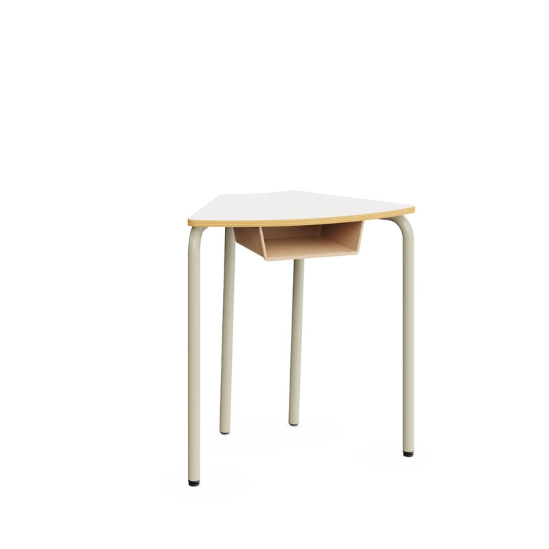 HEXA Table – Warm Grey – White – Size 6
