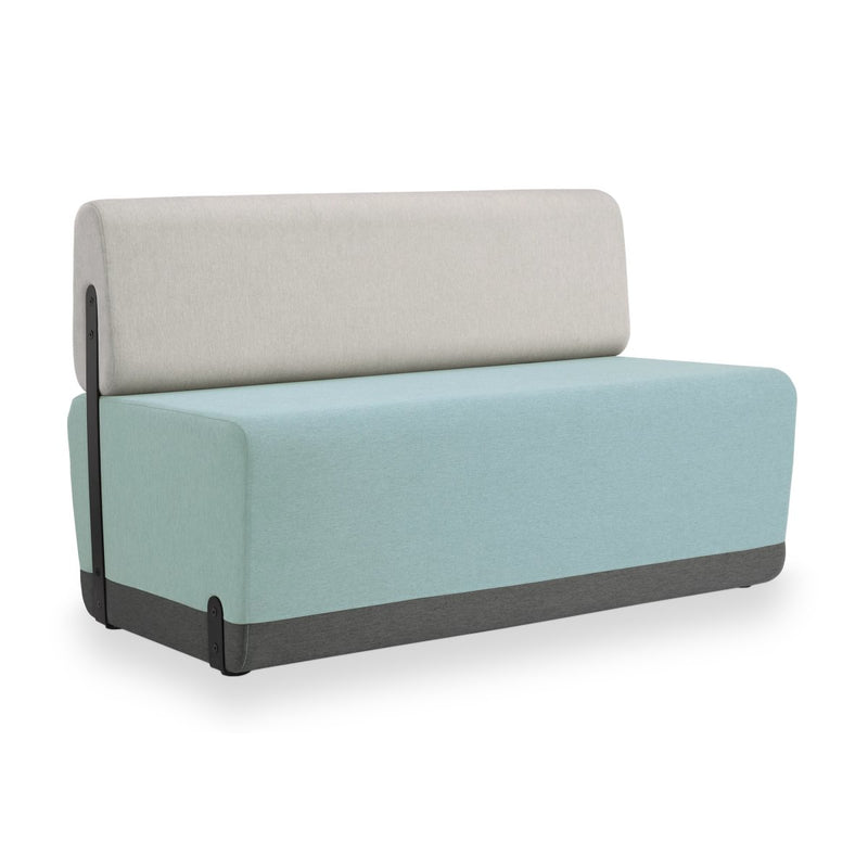KALIN RECTANGLE COMPLETE - Upholstered straight sofa – Top color Sage Mint.