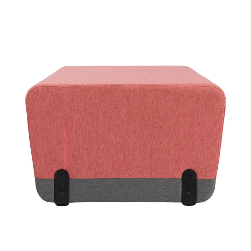 KALIN RECTANGLE - Upholstered straight sofa – Top color Terracotta Bloom