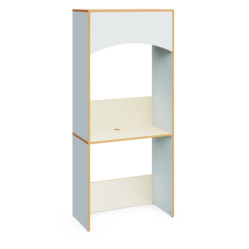 KROK – Desk Cabinet – White Maple Interior – Terracotta Nova Exterior Finish