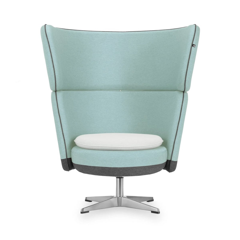 MANNY LARGE - High Armchair – Upholstered+cushion – Top color Sage Mint