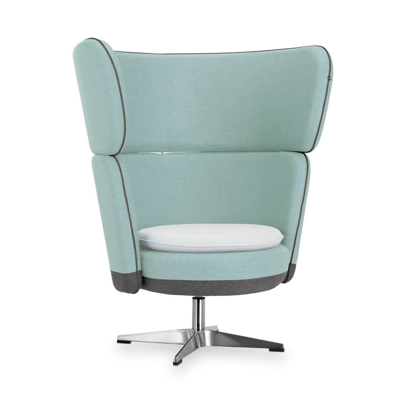 MANNY LARGE - High Armchair – Upholstered+cushion – Top color Sage Mint