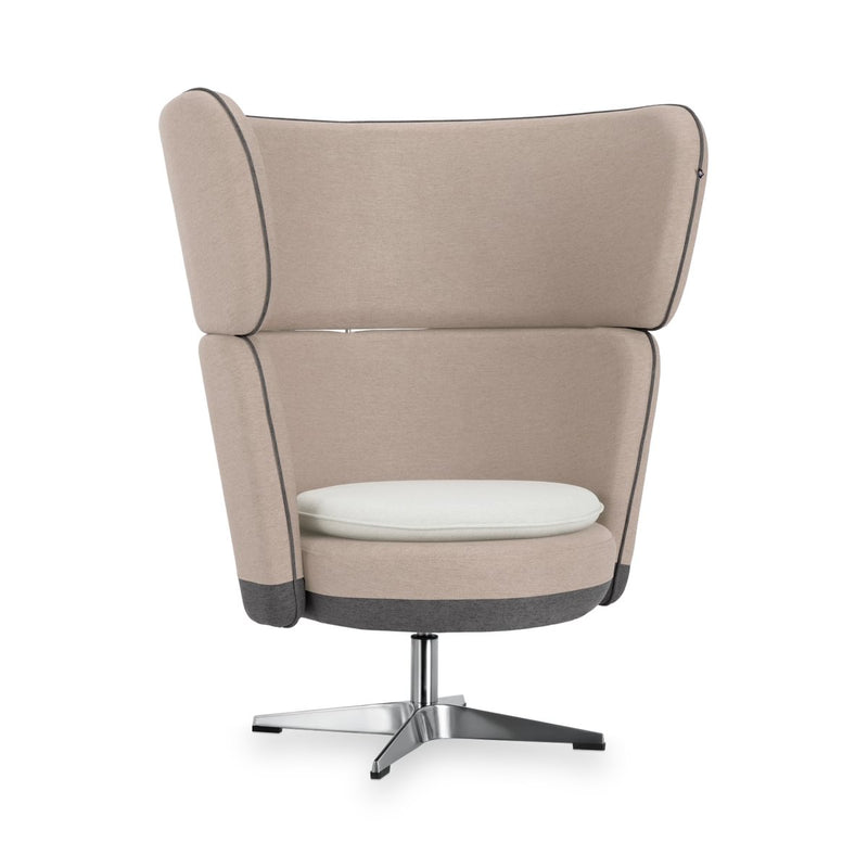MANNY LARGE - High Armchair – Upholstered+cushion – Top color Sand Dune