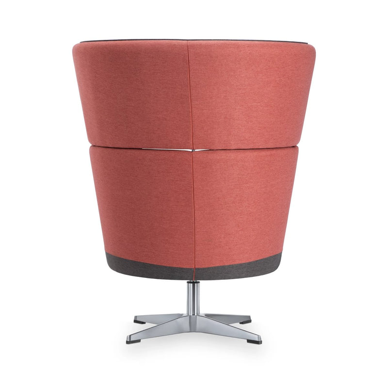 MANNY LARGE - High Armchair – Upholstered+cushion – Top color Terracotta Bloom