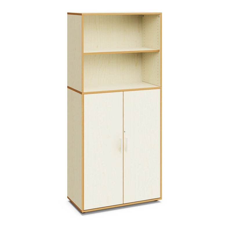 MAUD - Cabinet with 2 upper, 3 inner compartments and 2 White doors with lock