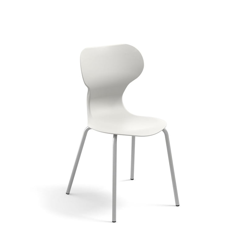MIA BASIC - Plastic chair. Metal frame. Navy blue. Size 6