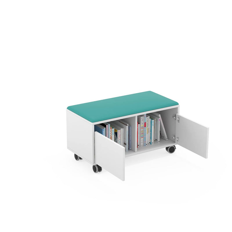 MINI MOVE - Grade with 2 storing spaces and 1 seat. Turquoise