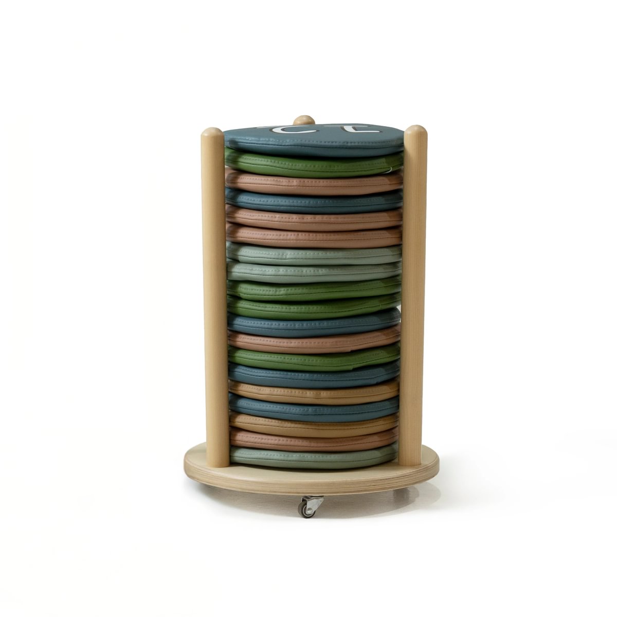 PALM - Storage rack set PLYWOOD with castors + 40 cushions