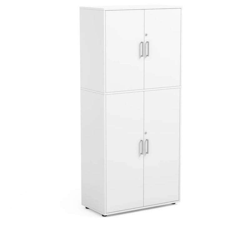 ROSIE - Cabinet with 5 inner compartments and 4 doors White with lock