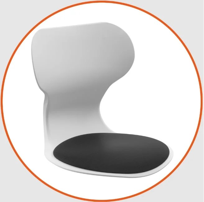 UPHOLSTERY SEAT - Black upholstery seat. T7