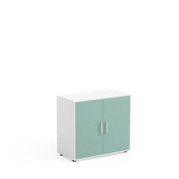 ADA - Cabinet with 2 inner compartments and 2 doors in WOOD finishing with lock