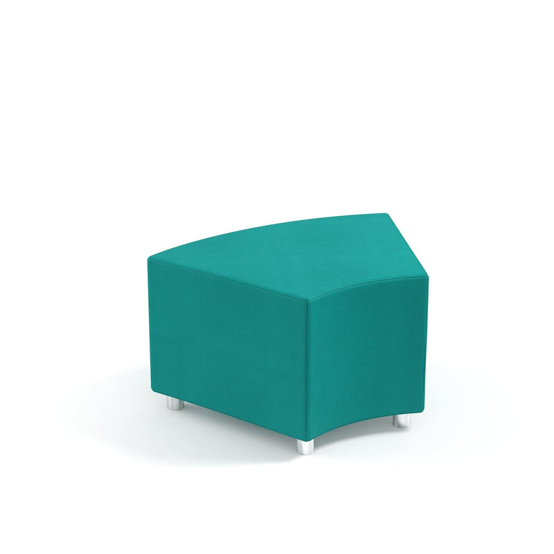ANGLE - Angle-shaped sofa. Wooden structure. Foam PVC leather. Turquoise