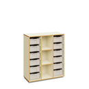 BLAIR - Cabinet with 3 columns and 12 large light terracota trays