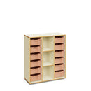 BLAIR - Cabinet with 3 columns and 12 large light terracota trays