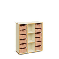 BLAIR - Cabinet with 3 columns and 12 large white trays