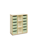BLAIR - Cabinet with 3 columns and 12 large ochre trays