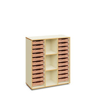 BLAIR - Cabinet with 3 columns and 22 small white trays
