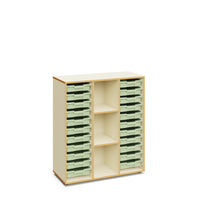 BLAIR - Cabinet with 3 columns and 22 small light terracota trays