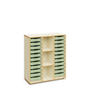 BLAIR - Cabinet with 3 columns and 22 small light mint trays