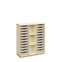BLAIR - Cabinet with 3 columns and 22 small ochre trays