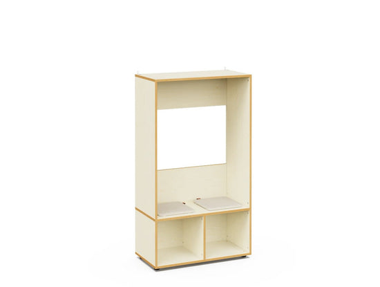 BUNKO – High Bench for 2 People – White Maple Interior – White Maple Exterior Finish