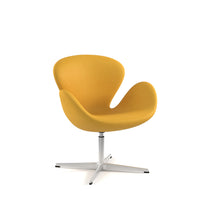 CHLOE - Ochre waiting chair with 4 stars aluminum base