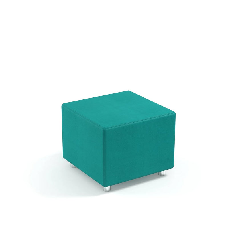 CUBE - Cube-shaped sofa. Wooden structure. Foam PVC leather. Anthracite Grey