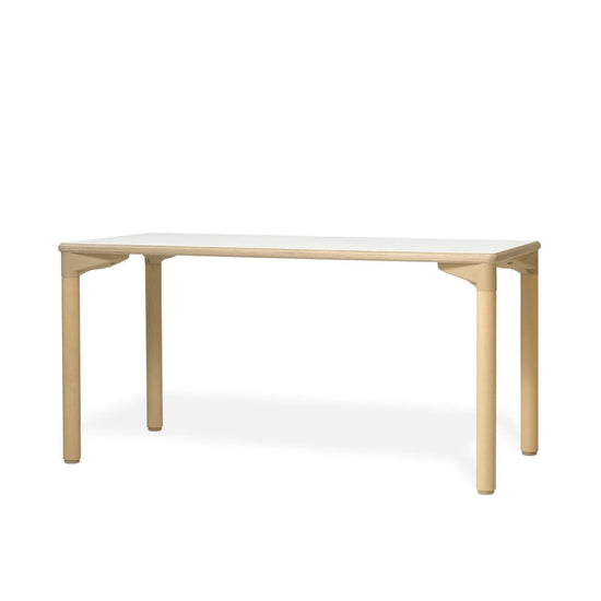 ELDER - Infantil rectangular table 120x60cm PLYWOOD tabletop WHITE - T2