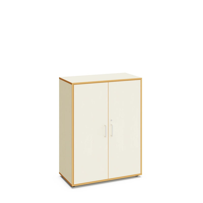 EMMY - Cabinet with 3 inner compartments and 2 doors in WOOD finishing with lock