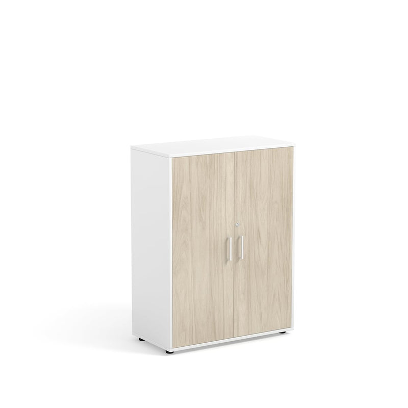 EMMY - Cabinet with 3 inner compartments and 2 doors in WOOD finishing with lock