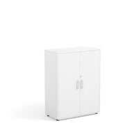 EMMY - Cabinet Maple White with 3 inner compartments and 2 doors Terracota with lock.
