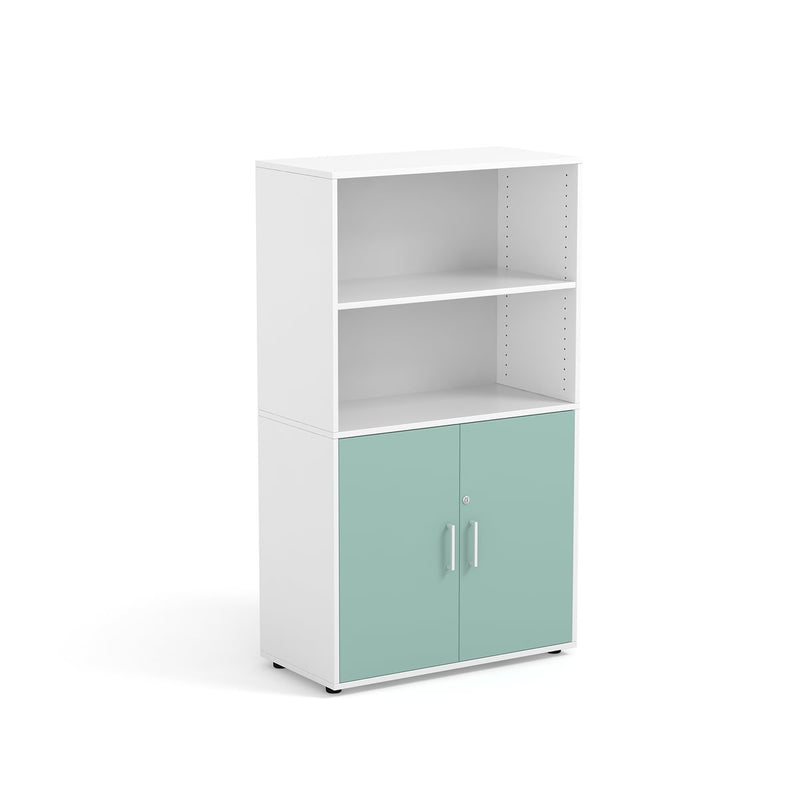 FLORA - Cabinet with 2 upper, 2 inner compartments and 2 doors Terracota, with lock