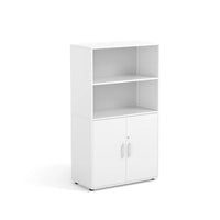 FLORA - Cabinet with 2 upper, 2 inner compartments and 2 doors Terracota, with lock