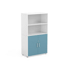 FLORA - Cabinet with 2 upper, 2 inner compartments and 2 doors White with lock