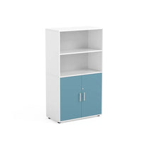 FLORA - Cabinet with 2 upper, 2 inner compartments and 2 doors Maple White with lock