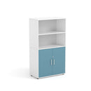 FLORA - Cabinet with 2 upper, 2 inner compartments and 2 doors Maple White with lock