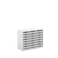 GRACE - Cabinet Maple White with 12 light terracota big trays