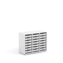 GRACE - Cabinet Maple White with 12 light mint big trays