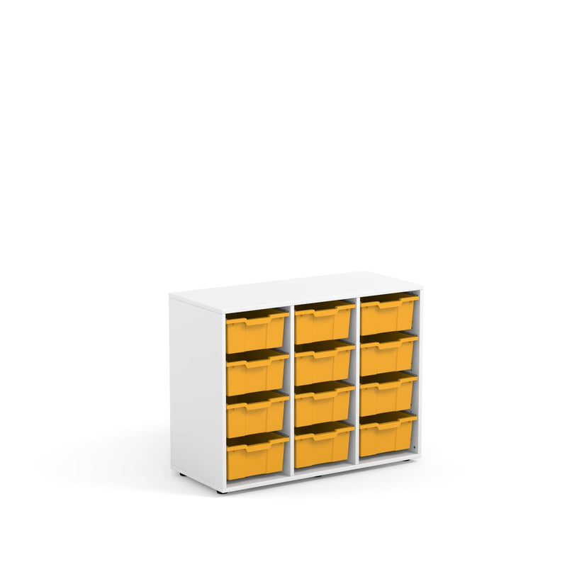 GRACE - Cabinet Maple White with 12 light mint big trays