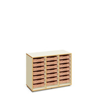 GRACE - Cabinet with 21 white small trays
