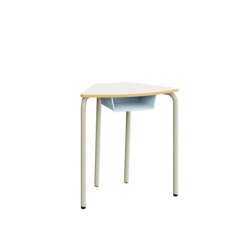 HEXA Table – Warm Grey – White – Size 6