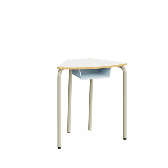 HEXA Table – Warm Grey – White – Size 4