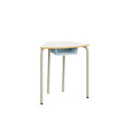 HEXA Table – Warm Grey – White – Size 5