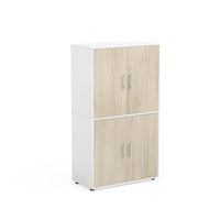 INGE - Cabinet with 4 inner compartments and 4 doors navy blue with lock