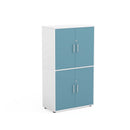 INGE - Cabinet with 4 inner compartments and 4 doors navy blue with lock