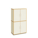 INGE - Cabinet with 4 inner compartments and 4 doors navy blue with lock